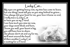 Pet Cat Memorial Print