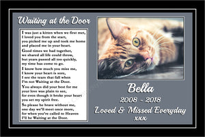 Personalised Pet Cat Memorial Print